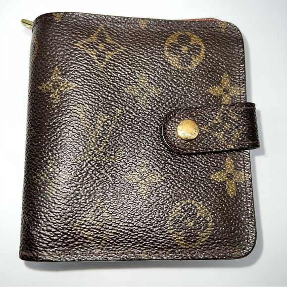 Louis Vuitton Women's Unisex Monogram Porte Monnaie Viennois Bifold Wallet w/Zip - Picture 1 of 8
